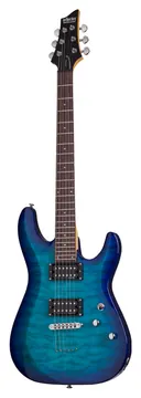 Schecter C-6 Plus Ocean Burst Blue