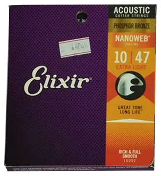 Elixir Encordoamento Elixir Violão Aço 0.10 Phosphor Bronze