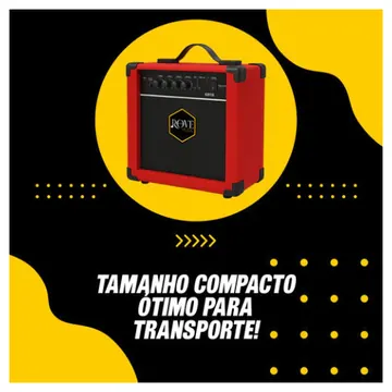 Rove Music Amplificador Guitarra Rove Music Gr15 Vermelho
