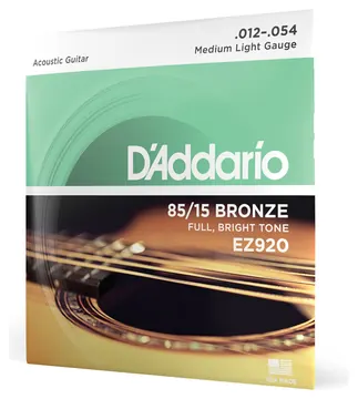 DAddario Encordoamento DAddario EZ920 012 Bronze 85/15 para Violão Aço