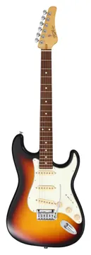 Fgn Boundary ST SSS 3TS E-Gitarre inkl. Gigbag, 3-tone sunburst