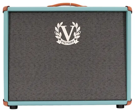 Victory MK 112 Open-Back Speaker Cabinet in Aqua with Celestion Alnico Gold Speaker