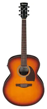 Ibanez PJ50E-Oah Offenporige Vintage Amber Sunburst Decke Offenporiger naturbelassener Boden und Zargen