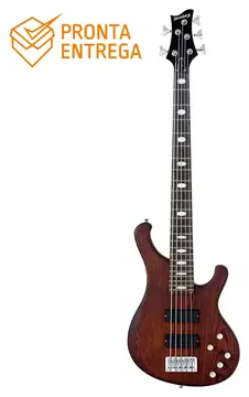 Strinberg Contrabaixo Strinberg SAB55 5 Cordas Dark Wood DW