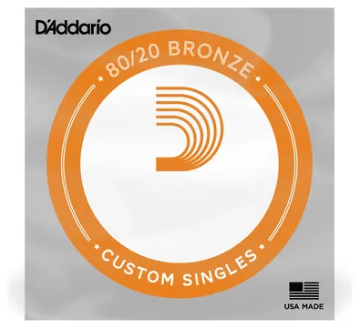 D'Addario BW045 Bronze Wound Acoustic Guitar Single String, .045
