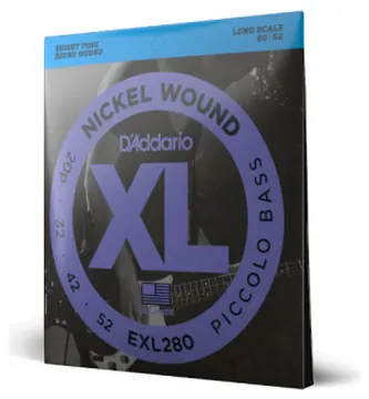 Daddario D'Addario EXL280 20-52 Piccolo, Long Scale, XL Nickel Bass Strings