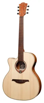 Lâg TL70ACE-NAT Tramontane Auditorium Gaucher Cutaway Électro Naturelle