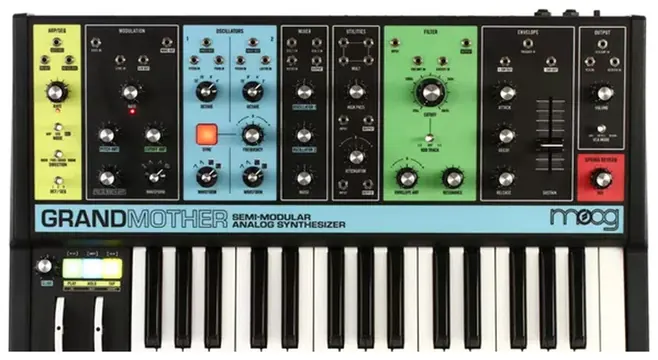 Moog GRANDMOTHER Sintetizzatore semi-mod. analogico arpeg. sequencer riverbero