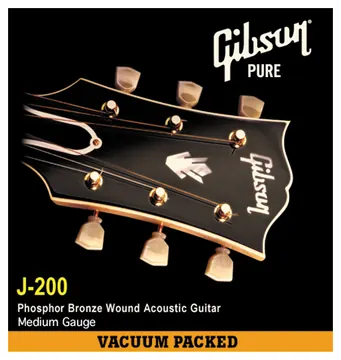 Gibson J-200 Deluxe Phosphor Bronze Guitar String Set | 13-56 Gauge
