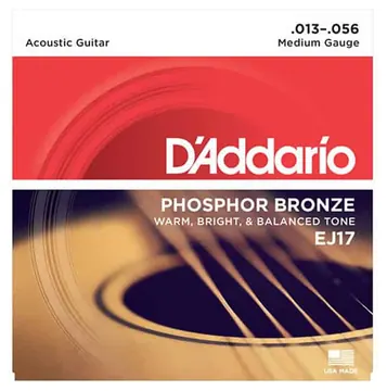 D'Addario EJ17 Medium Acoustic Guitar Strings