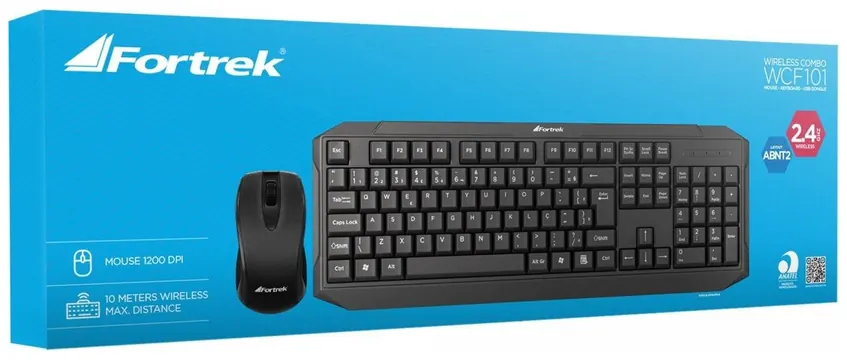 Fortrek Combo Teclado + Mouse Wireless WCF-101 FORTREK
