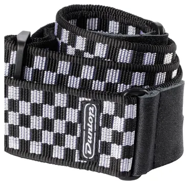 Dunlop D38-31BK Strap Black White Checker