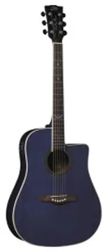 Eko Guitars NXT D100ce See Through Blue