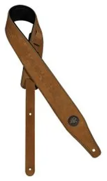 Gaucho Top Quality Suede Guitar Strap - Light Brown