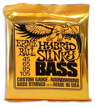 Jogo de Cordas Ernie Ball 2833 045 a 105 para Baixo de 4 Cordas