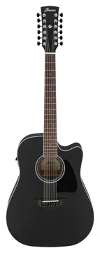 Ibanez AW8412CE-WK Weathered Black Artwood