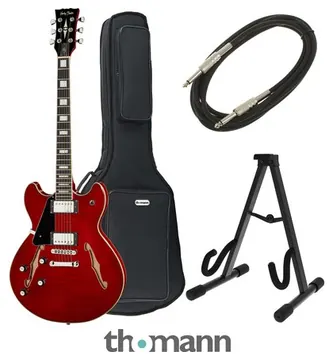 Harley Benton HB-35Plus LH Cherry Bundle