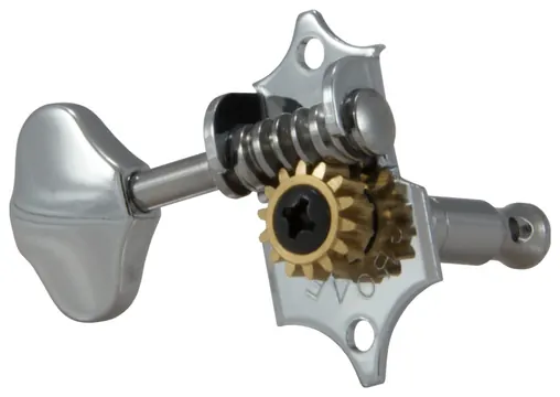Grover V97C Original Sta-Tite Machine Head, Vertical - Guitar Machine Heads, 3 + 3 - Chrome