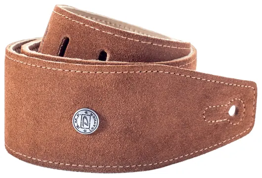Dunlop BMF-S03 Courroie Suede Cuir Marron Oak