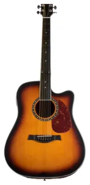 EWA Laura CE Sunburst Aço Cutaway EQ + Correia + BAG