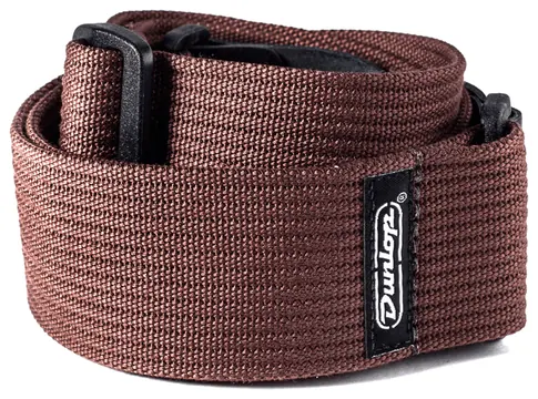 Dunlop D27-01BR Sangle Courroie Chocolate Coton Marron