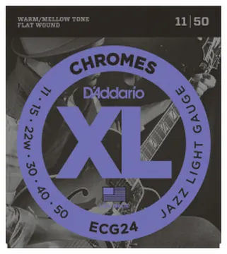 D'addario XL Chromes Flat Wound ECG24 11-50 - jeu de 6 cordes
