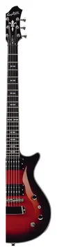 Hagstrom Ultra Swede -25 Ultralux E-Gitarre, burgundy burst