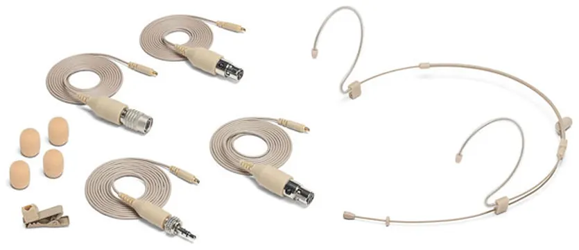 Microfone Headset Condensador Ominidirecional Miniatura IP65 Bege DE10x Samson DE Series SADE10X