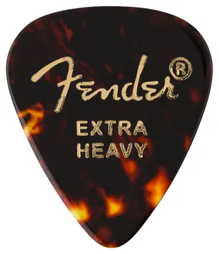 Fender 351 Pick Celluloid Tortoise X-Heavy 12er