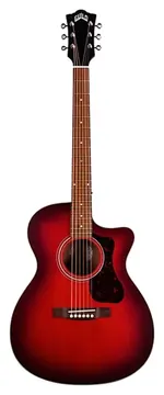 Guild Aço OM-240CE OXB Cutaway Oxblood Burst