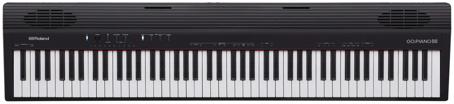 Roland GO:Piano 88 Keyboard – 88 Tasten in Standardgröße, 4 Klangfarben, Bluetooth Audio & MIDI