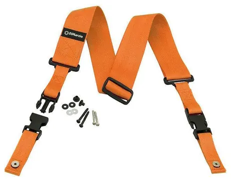Dimarzio ClipLock® Quick Release Guitar Strap 2" nylon, Orange
