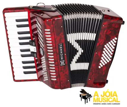 Michael Acordeon Michael 48 Baixos ACM48003N PRD Vermelho