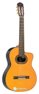Takamine GC6CE Eletroacustico Tampo Sólido Cordas Nylon Cor Natural