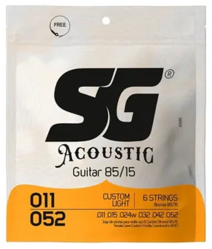 Encordoamento Sg Violao Aco 011 Bronze 85/15 6686