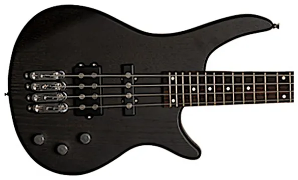 Stagg SBF−40 3/4 Size Fusion Bass Guitar in Satin Black