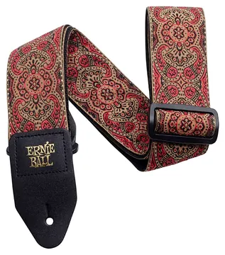Ernie Ball 4162 Crimson Paisley Jacquard Guitar Strap 100% Genuine