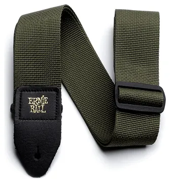Electric Guitar Strap Ernie Ball Olive Polypro 100% Genuine