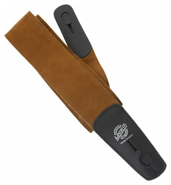 DAndrea LIS S2.75 BRN Lock-It Strap 2 Wildleder-Gitarrengurt (70mm), Brown