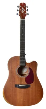 Seizi NEO Tokyo Mahogany Satin Sólido Eletroacústico com Bag