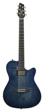 Godin A6 Ultra Denim Blue Flame con Funda