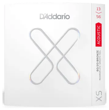 D'addario XS 13-56 Medium Coated Acoustic Guitar Strings