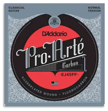 Jogo de Cordas DAddario EJ45FF para Guitarra Clássica Carbono Tensão Normal