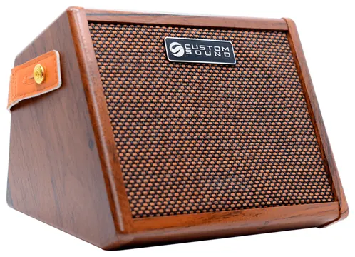 Custom Sound Amplificador Cubo Para Violão Custom Sound Mini 15 Com Bluetooth e Efeito