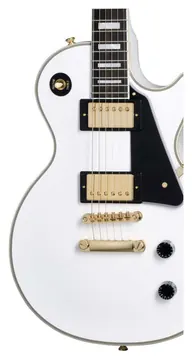 Epiphone Inspired By Gibson Custom Les Paul Custom Alpine White with Hardcase (ECLPCAWGH1)