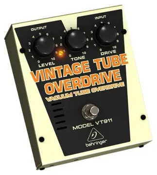 Behringer VT911 Vintage Tube Overdrive Pedale Effetto Distorsore Valvolare Valvola 12AX7