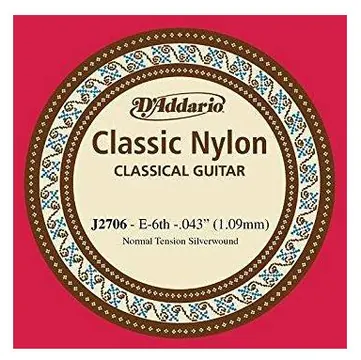 d'Addario Corda singola per chitarra classica (MI basso - E) D'Addario 043 - Normal Tension