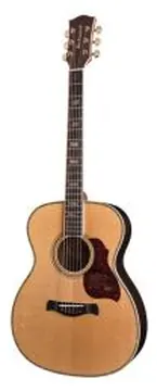 Richwood Master Series A70VA Handmade Auditorium OOO Guitar, Solid Spruce, Real abalone, Vintage aged