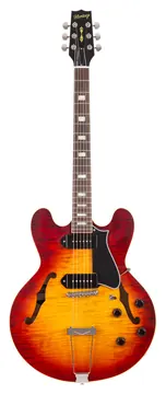 Heritage Custom Shop Core Collection H-530 Electric Guitar with Case, Dark Cherry Sunburst