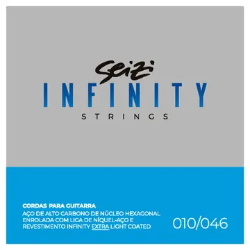 Seizi Encordoamento Seizi Infinity Guitar Extra Light Coated 010